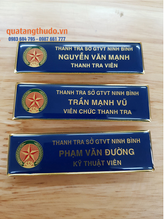 Thẻ Tên Thanh Tra Sở GTVT Ninh Bình